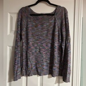 Purple Print Sweater